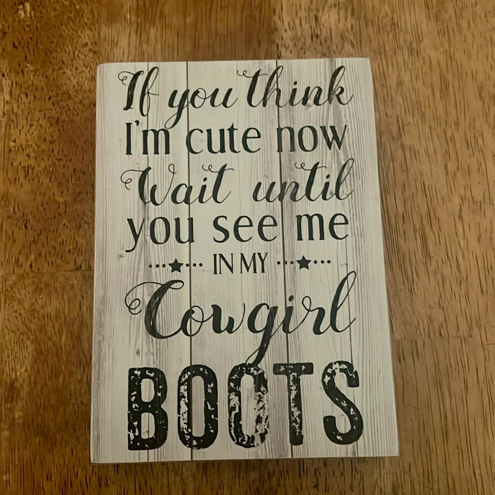 Wooden sign